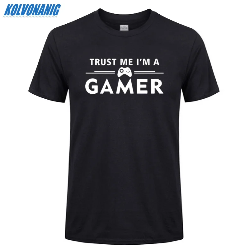 2019 Summer TRUST ME I'M A GAMER Funny Letters Printed T Shirt Men Cotton O-Neck Short Sleeve Casual Oversized T Shirt Tops Tees
2019 Summer TRUST ME I'M A GAMER Funny Letters Printed T Shirt Men Cotton O-Neck Short Sleeve Casual Oversized T Shirt Tops Tees