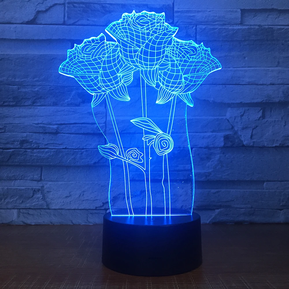 Colorful 3D Table Lamp Rose Flower Romantic Gift for Wedding Wife Lovers Valentine Touch/Remote Control Baby Night Table Lamp
Colorful 3D Table Lamp Rose Flower Romantic Gift for Wedding Wife Lovers Valentine Touch/Remote Control Baby Night Table Lamp