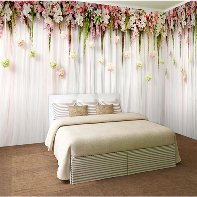 beibehang quality & Romantic flowers hanging cozy bedroom wedding venue meal large mural wall paper living room wallpaper
beibehang quality & Romantic flowers hanging cozy bedroom wedding venue meal large mural wall paper living room wallpaper
