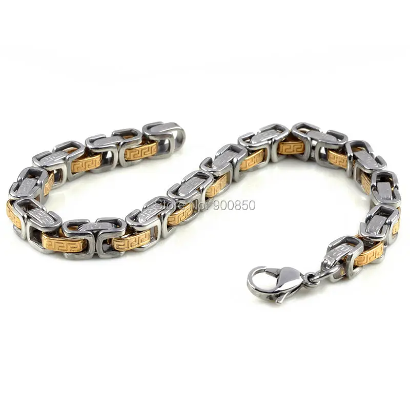 6Pcs/lot 22cm Gold Stainless Steel Chain Bracelet for Men 316L Stainless Steel Charm Bracelet Woman Cuff Bangle Wristband
6Pcs/lot 22cm Gold Stainless Steel Chain Bracelet for Men 316L Stainless Steel Charm Bracelet Woman Cuff Bangle Wristband