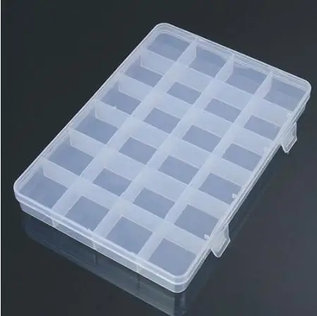 Пластиковый ящик для хранения с 24 отделениями практичный Регулируемый Чехол