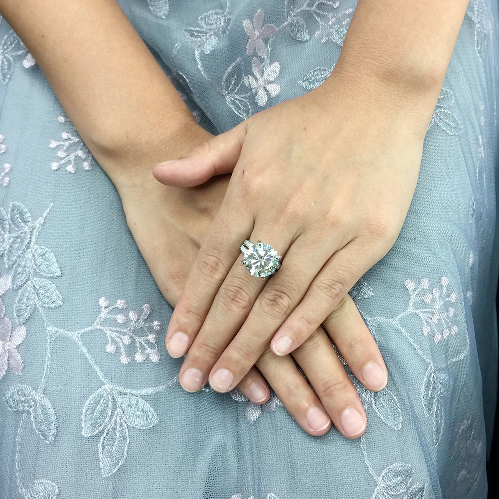 10k White Gold Or Silver 10ct 5carat Diameter GH Color Moissanite Wedding Engagement Ring For Women Solitare Ring Gold
10k White Gold Or Silver 10ct 5carat Diameter GH Color Moissanite Wedding Engagement Ring For Women Solitare Ring Gold