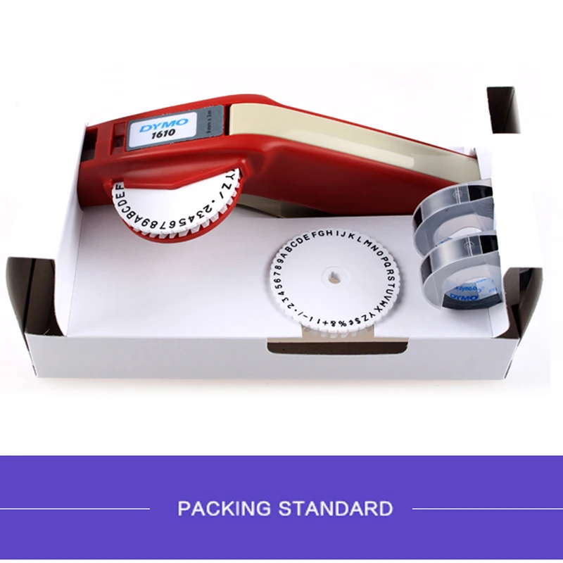 New 1610 Manual Label Printer For Dymo 1610 Manual Label Maker 3D Embossing Plastic Label Manual machine
New 1610 Manual Label Printer For Dymo 1610 Manual Label Maker 3D Embossing Plastic Label Manual machine