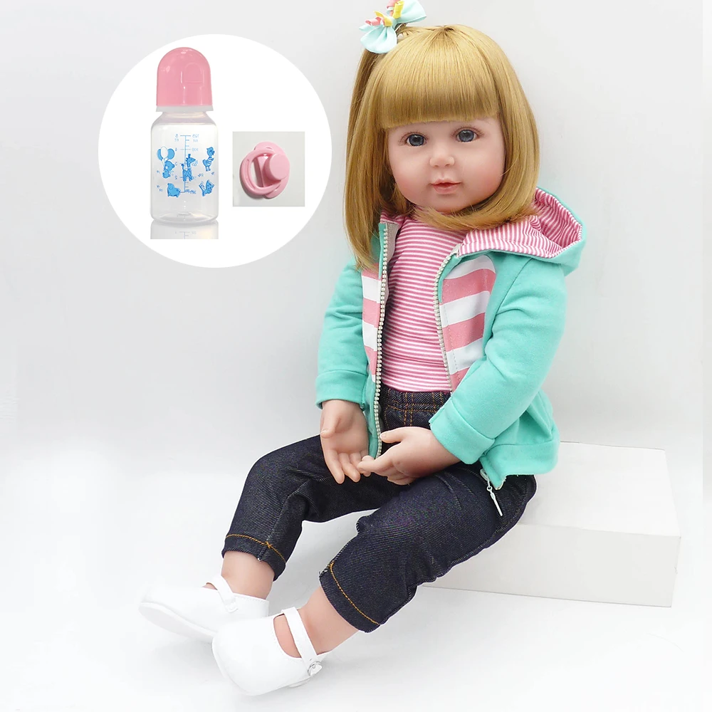 NPK bebe reborn Real touch 60cm Silicone adora Lifelike menina de Bonecas Baby newborn realistic reborn babies toy brinquedos
NPK bebe reborn Real touch 60cm Silicone adora Lifelike menina de Bonecas Baby newborn realistic reborn babies toy brinquedos