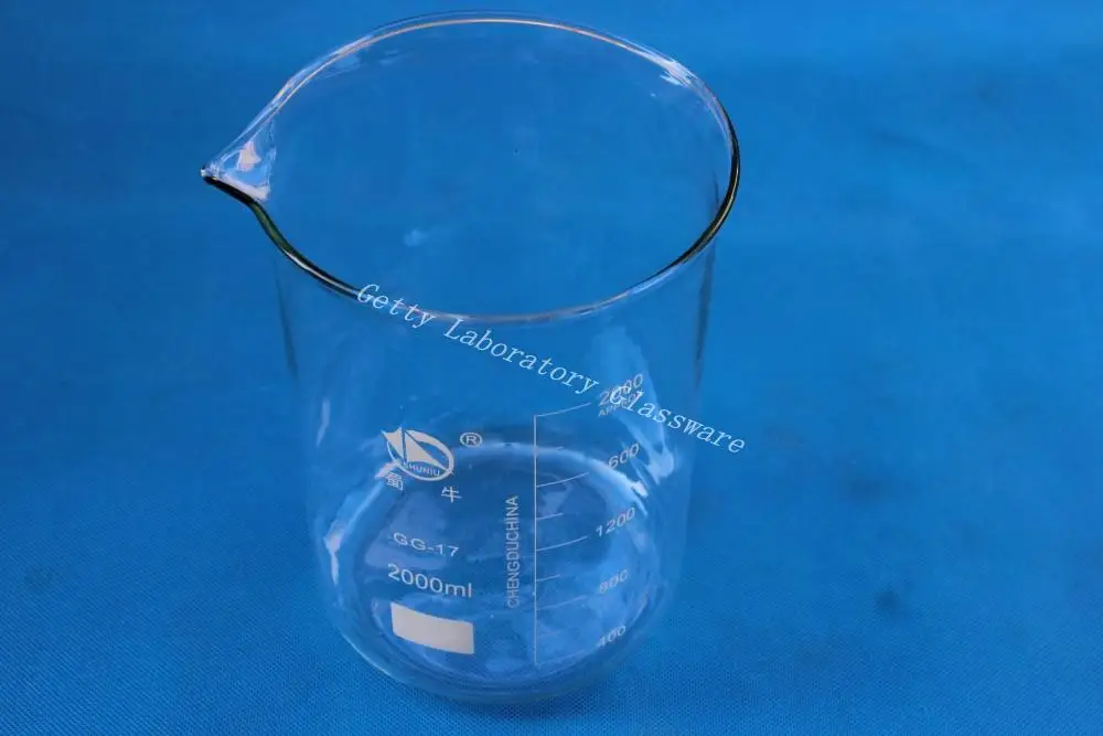 2000mL (2L) Lab Glass Beaker, with wide mouth, International Standard lab glassware Manufactuer
2000mL (2L) Lab Glass Beaker, with wide mouth, International Standard lab glassware Manufactuer