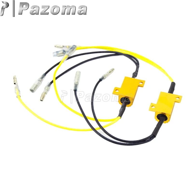 2PCS 12V Motorcycle LED Turn Signal Light Resistor 25 W 6.8 Ohms Motorbike Flasher Resistance Indicator Flashing Rate Controller
2PCS 12V Motorcycle LED Turn Signal Light Resistor 25 W 6.8 Ohms Motorbike Flasher Resistance Indicator Flashing Rate Controller