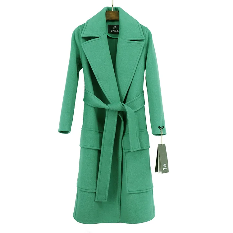 Women Winter Wool Coat 100% Woolen Outerwear Guesod New Arrival Handmade Double-Sided Cashmere Wool Autumn Outerwear Grey Green
Women Winter Wool Coat 100% Woolen Outerwear Guesod New Arrival Handmade Double-Sided Cashmere Wool Autumn Outerwear Grey Green