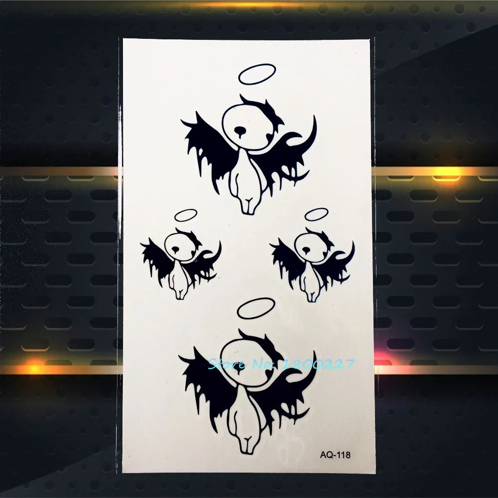 1PC Flash Black Temporary Tattoo Stickers For Sexy Girls PAQ-118 Cute Angel Wings Women Makeup Tatoo Fashion Children Tattoo
1PC Flash Black Temporary Tattoo Stickers For Sexy Girls PAQ-118 Cute Angel Wings Women Makeup Tatoo Fashion Children Tattoo