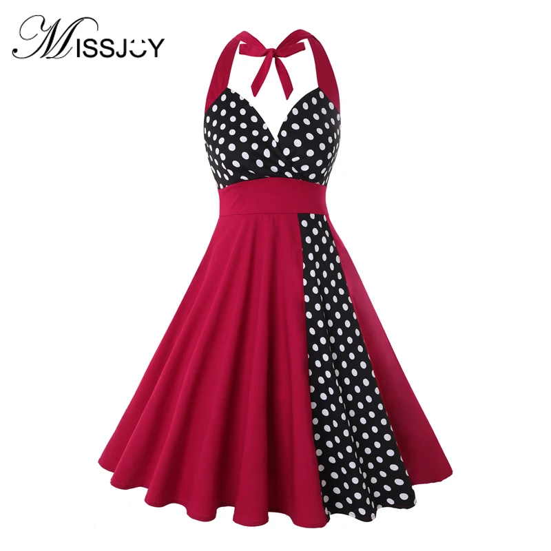 MISSJOY Vestidos de festa Для женщин 2020 летнее платье с лямкой на шее в горошек с высокой талией элегантное винтажное пин-ап рокабилли платье длиной до ...
MISSJOY Vestidos de festa Для женщин 2020 летнее платье с лямкой на шее в горошек с высокой талией элегантное винтажное пин-ап рокабилли платье длиной до ...
