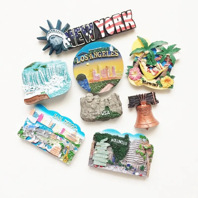 New Arrival USA New York/Hawaii/Mount Rushmore Fridge Magnets Souvenirs 3D Resin Decorative Refrigerator Magnetic Wall Stickers
New Arrival USA New York/Hawaii/Mount Rushmore Fridge Magnets Souvenirs 3D Resin Decorative Refrigerator Magnetic Wall Stickers