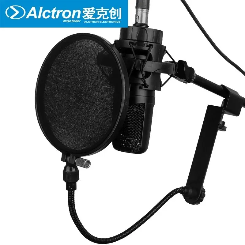 Профессиональный микрофонный поп-фильтр Alctron MA201 для студийной записи Двойной