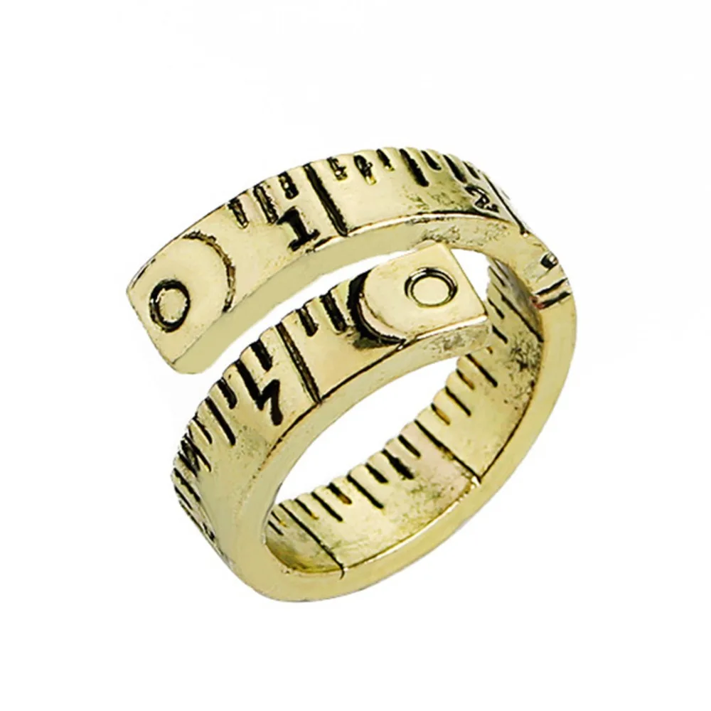 Золотое серебряное мерное регулируемое переплетенное кольцо для женщин и мужчин