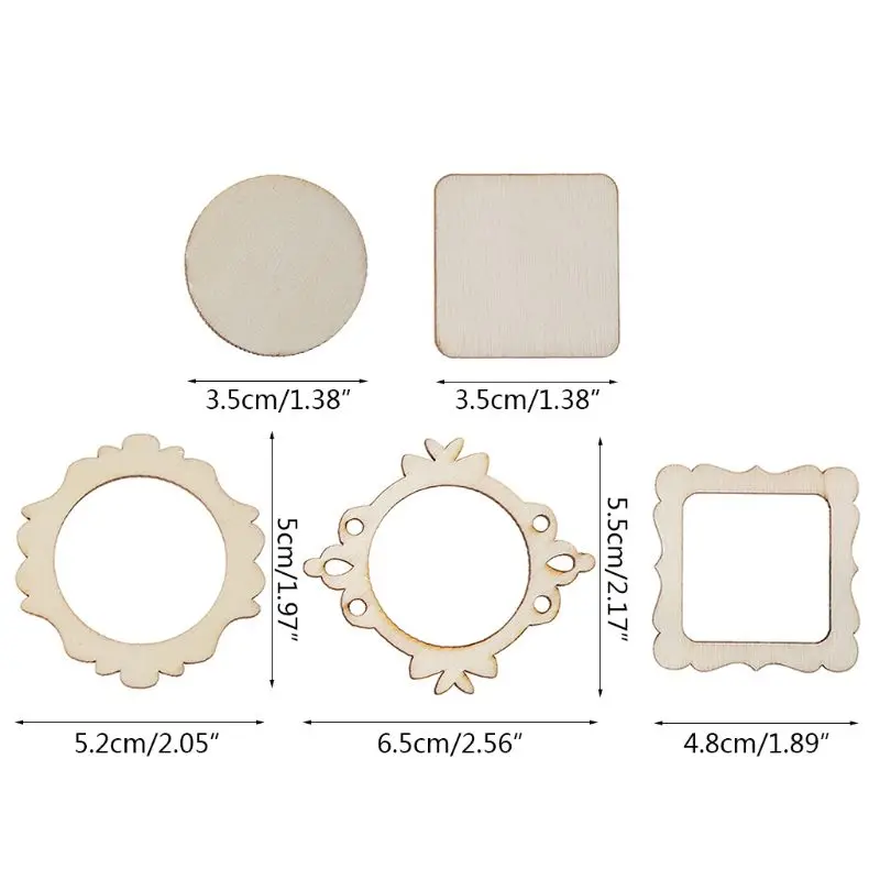 10pcs Natural Wooden Laser Cut Wood Photo Frame DIY Accessories Embellishment For Woodwork Home Christmas Wedding Decor
10pcs Natural Wooden Laser Cut Wood Photo Frame DIY Accessories Embellishment For Woodwork Home Christmas Wedding Decor