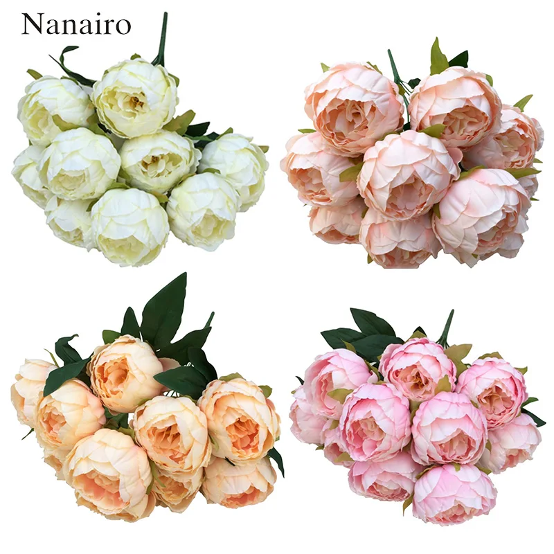 1PCS 10 Heads Large Silk Artificial Flowers Bouquet Fall Vivid Peony Fake Leaf Wedding Party Decoration Home Festival Supplies
1PCS 10 Heads Large Silk Artificial Flowers Bouquet Fall Vivid Peony Fake Leaf Wedding Party Decoration Home Festival Supplies