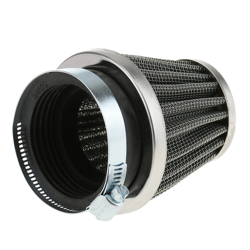 Motorcycle Chopper Cone Air Intake Filter POD Cleaner Universal for Honda Yamaha Dirt Bike ATV Scooter 50mm
Motorcycle Chopper Cone Air Intake Filter POD Cleaner Universal for Honda Yamaha Dirt Bike ATV Scooter 50mm