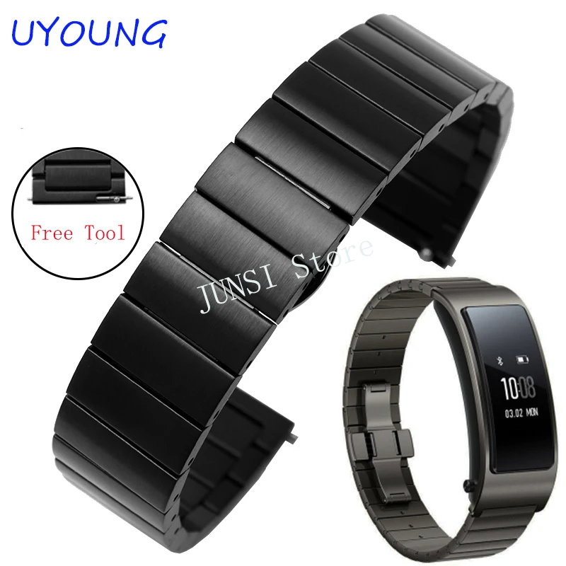 Solid stainless steel Watch Band 1:1 Original Design For Huawei B3 Wristbands 16mm Metal Bracelet
Solid stainless steel Watch Band 1:1 Original Design For Huawei B3 Wristbands 16mm Metal Bracelet