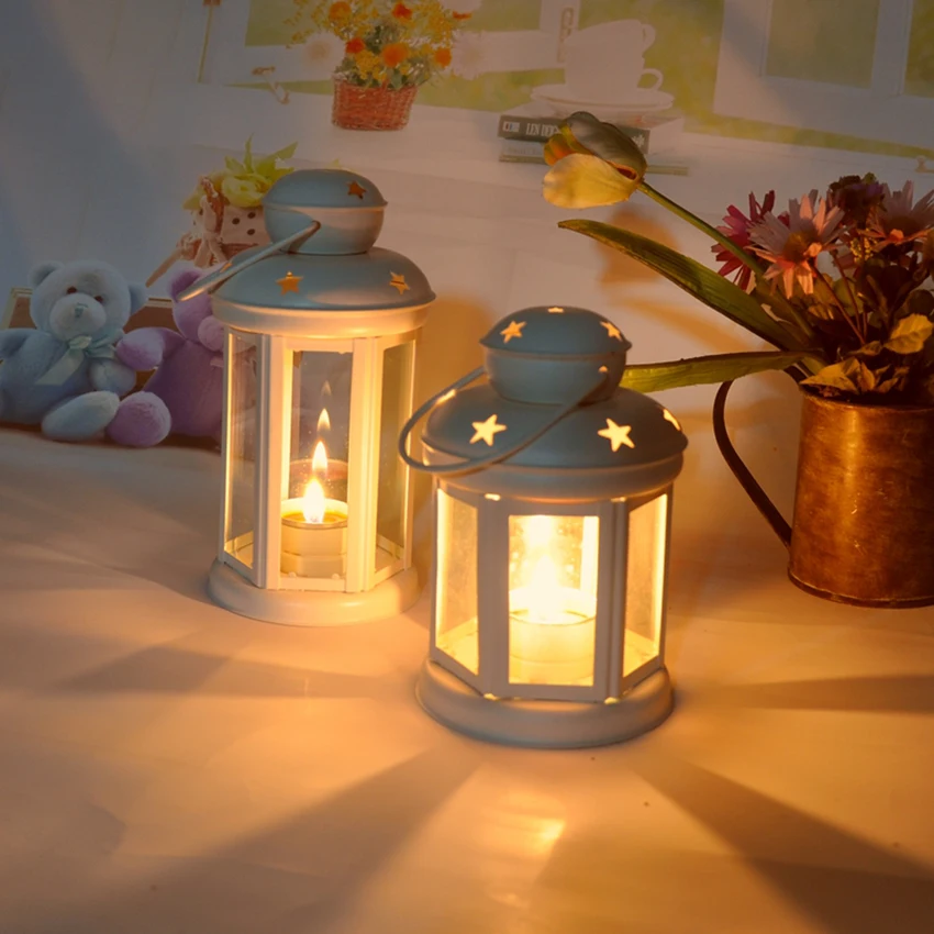 European Candle Lantern Iron Glass Candlestick Light Aromatherapy Candle Holder Lamp Birthday Wedding Home Decoration Gift
European Candle Lantern Iron Glass Candlestick Light Aromatherapy Candle Holder Lamp Birthday Wedding Home Decoration Gift