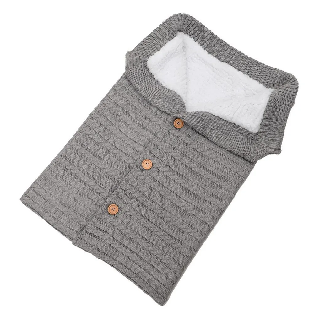 LONSANT Newborn Sleeping Bag solid Knitting Crochet button Infant Baby Blanket Winter Warm boy girl outdoor Swaddle Wrap
LONSANT Newborn Sleeping Bag solid Knitting Crochet button Infant Baby Blanket Winter Warm boy girl outdoor Swaddle Wrap