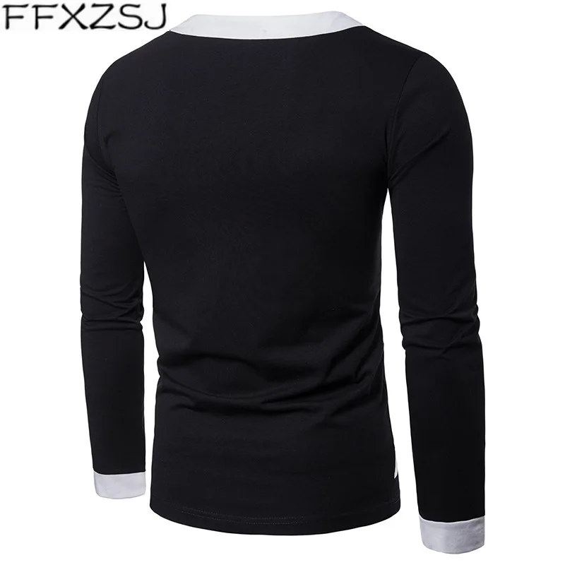 FFXZSJ Brand 2019 Autumn V-neck T Shirt Men Casual Fitness Tops&Tees Long Sleeve Pullover Homme Slim Fit Tshirt
FFXZSJ Brand 2019 Autumn V-neck T Shirt Men Casual Fitness Tops&Tees Long Sleeve Pullover Homme Slim Fit Tshirt