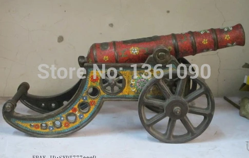 xd 00414 18"China Red bronze Copper Cloisonne Hongyi-po Red artillery cannon Statue
xd 00414 18"China Red bronze Copper Cloisonne Hongyi-po Red artillery cannon Statue