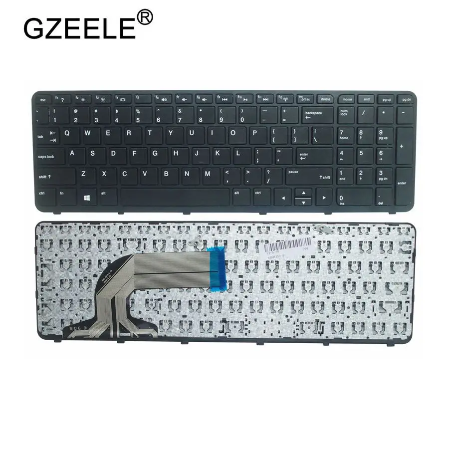 Английская клавиатура GZEELE для ноутбука HP 350 G1 G2 355 US 752928 001 758027 с черной