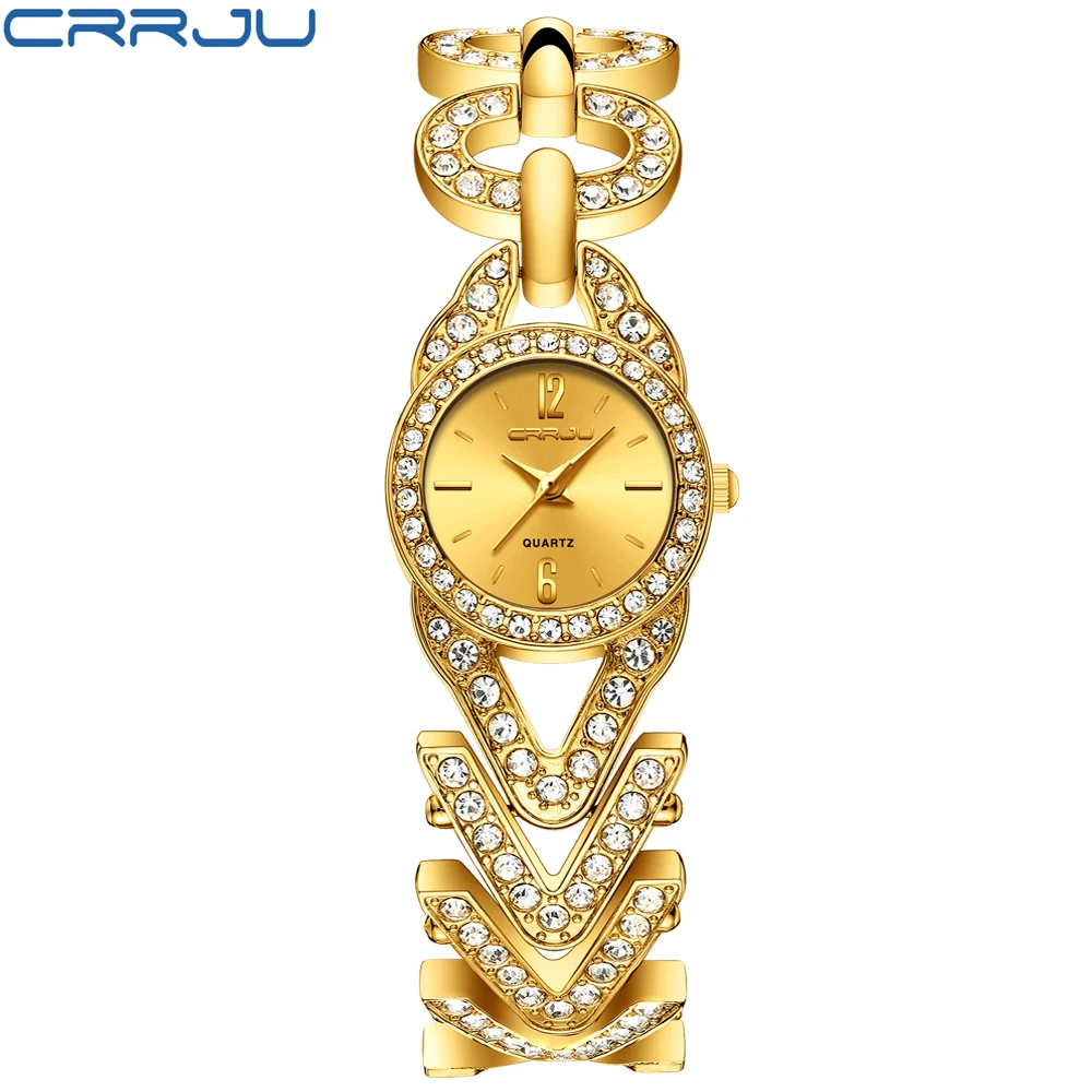 Relogio Feminino Top Luxury Brand Crrju Diamond Fashion Crystal Watch Women Creative Bracelet Quartz Watch Ladies Wristwatch
Relogio Feminino Top Luxury Brand Crrju Diamond Fashion Crystal Watch Women Creative Bracelet Quartz Watch Ladies Wristwatch