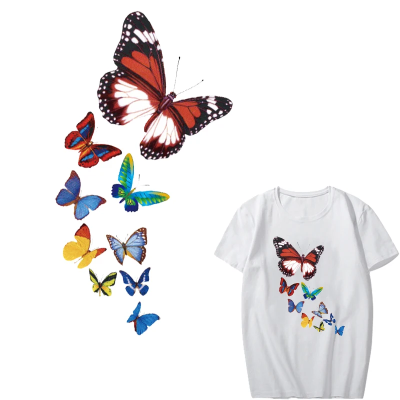 Iron on Butterfly Patches for Clothing DIY T-shirt Applique Heat Transfer Vinyl Ironing Stickers for Clothes Thermal Press
Iron on Butterfly Patches for Clothing DIY T-shirt Applique Heat Transfer Vinyl Ironing Stickers for Clothes Thermal Press