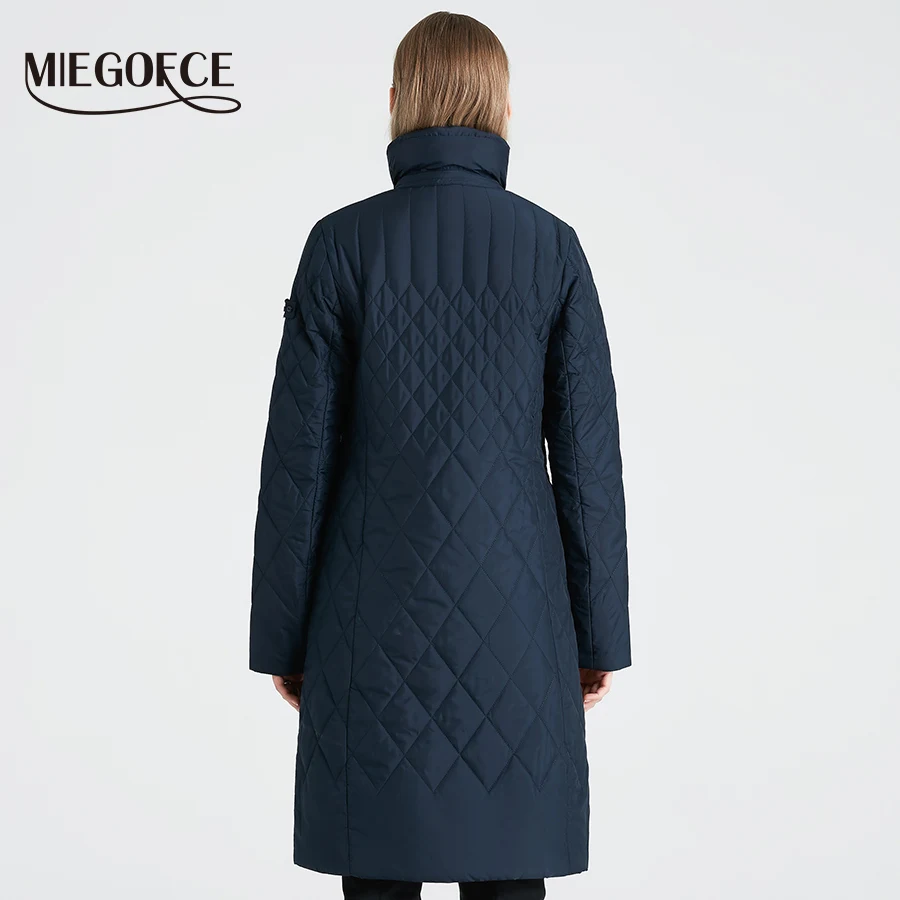 MIEGOFCE2019 Новая Коллекция От Дизайнера Весна Женская Парка Пальто Теплая Куртка Для