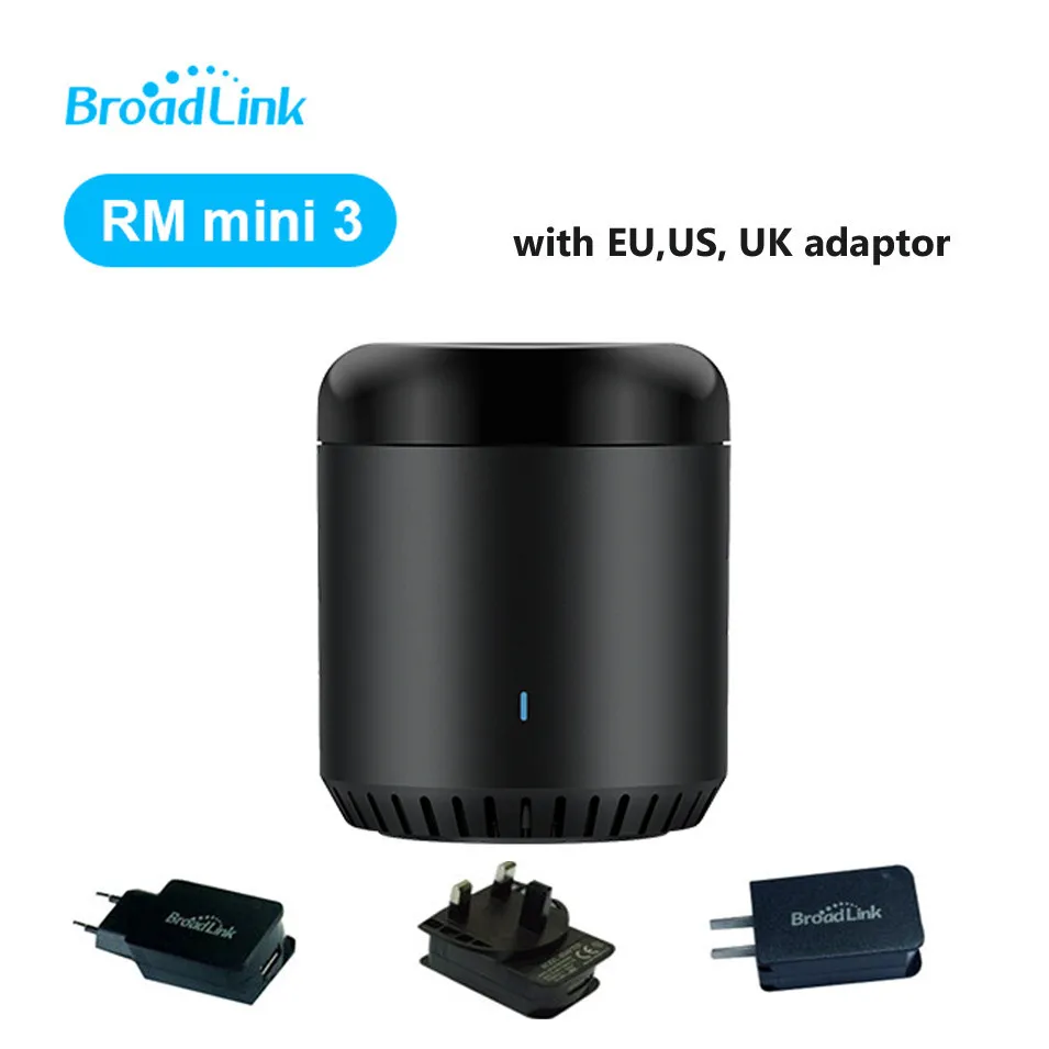 Broadlink EU/US/UK RM Mini3,Smart Home Automation,WiFi+IR+4G,Universal Intelligent,Smart APP Wireless Control by IOS Android
Broadlink EU/US/UK RM Mini3,Smart Home Automation,WiFi+IR+4G,Universal Intelligent,Smart APP Wireless Control by IOS Android