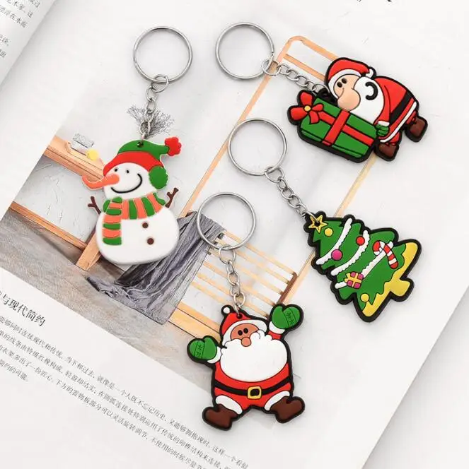Cute Cartoon Christmas Tree Hanging ornament Santa Claus Pvc Key Rings Key Chain Gift Christmas New Year Decoration
Cute Cartoon Christmas Tree Hanging ornament Santa Claus Pvc Key Rings Key Chain Gift Christmas New Year Decoration