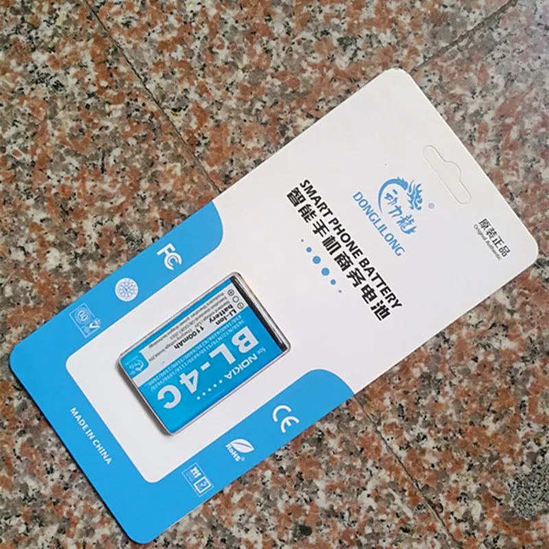 50PCS/NEW Original DLL BL-4C 1100mAh Li-ion Battery for Nokia 2652 3108 6100 6170 6260 7270 6101 6102 6131 Phone Batteries
50PCS/NEW Original DLL BL-4C 1100mAh Li-ion Battery for Nokia 2652 3108 6100 6170 6260 7270 6101 6102 6131 Phone Batteries