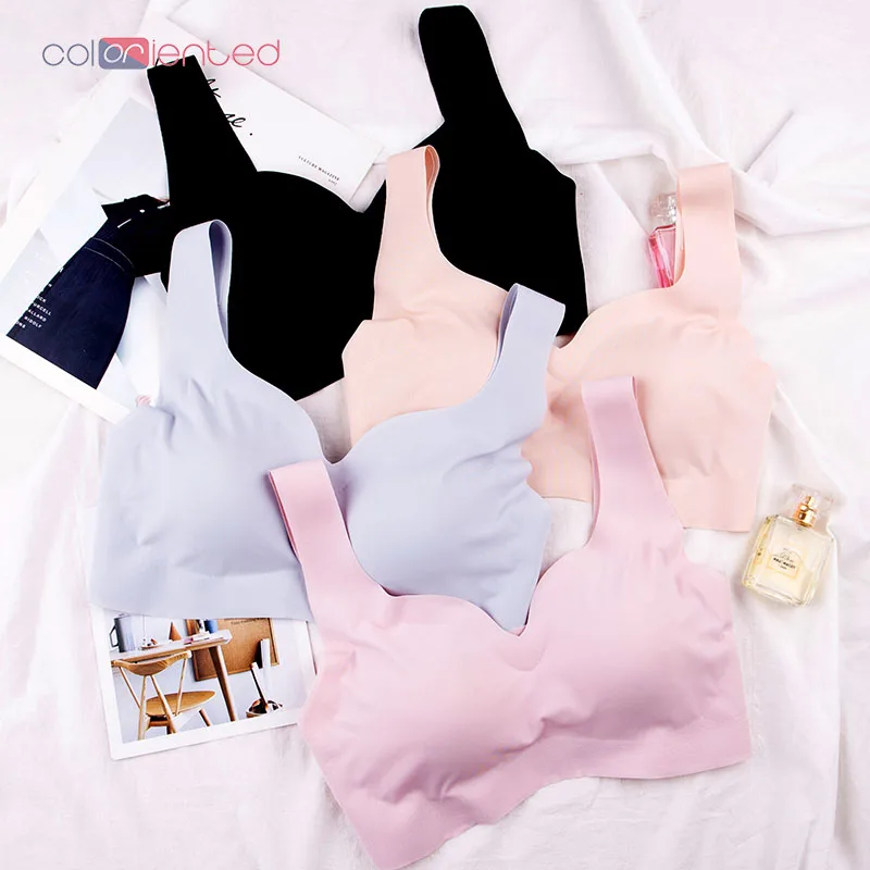 COLORIENTED No Trace Of Pure Color Underwear Bra No Steel Ring Underwear 2018 Fashion Elegant Bra Temperament Women's Vest 064
COLORIENTED No Trace Of Pure Color Underwear Bra No Steel Ring Underwear 2018 Fashion Elegant Bra Temperament Women's Vest 064