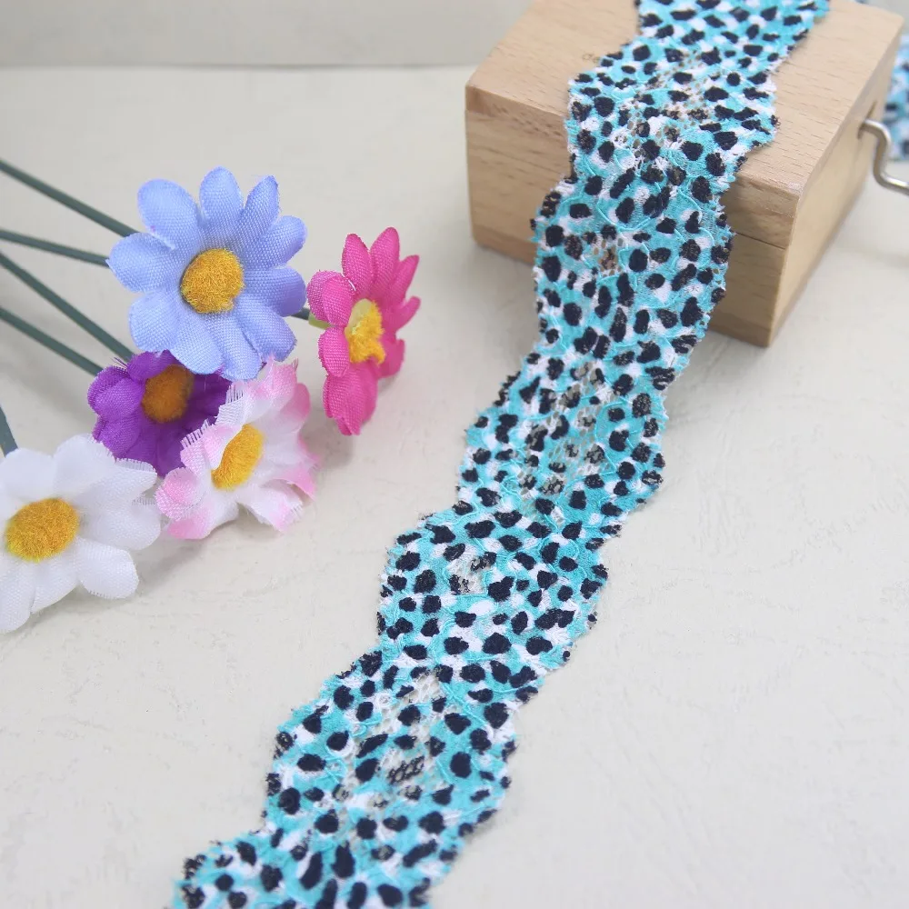 5 Yards Green Leopard Point Elastic Stretch Lace Trim 34mm Width DIY Headband Craft Sewing/garment/clothes Elastic Lace
5 Yards Green Leopard Point Elastic Stretch Lace Trim 34mm Width DIY Headband Craft Sewing/garment/clothes Elastic Lace