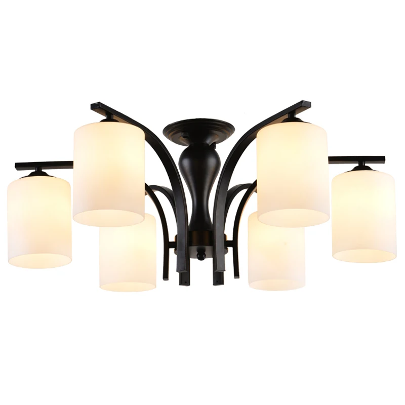 Modern Iron Glass Flush Mount Light Living Room Decoration 6 Lights Nordic Simple Ceiling Lamps Indoor Home Lighting E27 CL231-6
Modern Iron Glass Flush Mount Light Living Room Decoration 6 Lights Nordic Simple Ceiling Lamps Indoor Home Lighting E27 CL231-6