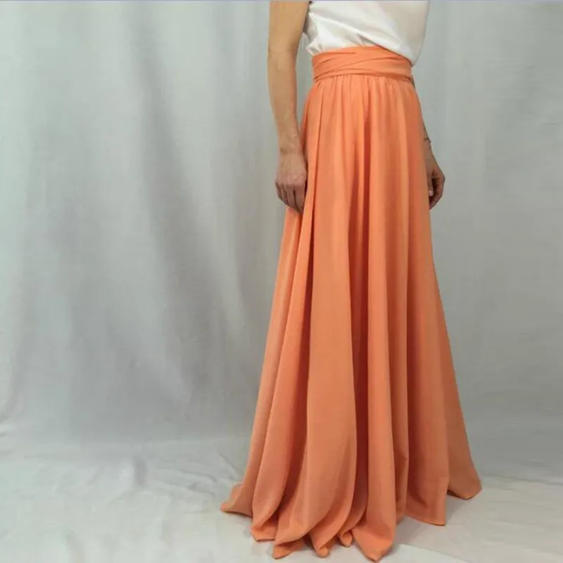 Pretty Orange Custom Size Women Chiffon Maxi Skirt Lace up High Waist Floor Length Skirt Ladies Maxi Bohemian Beach Skirts
Pretty Orange Custom Size Women Chiffon Maxi Skirt Lace up High Waist Floor Length Skirt Ladies Maxi Bohemian Beach Skirts