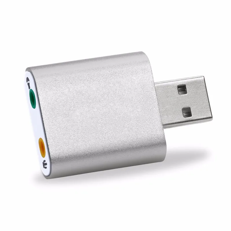 Внешний стереозвук USB-адаптер для Windows и Mac. Plug and play драйверы не требуются (AU-MMSA)