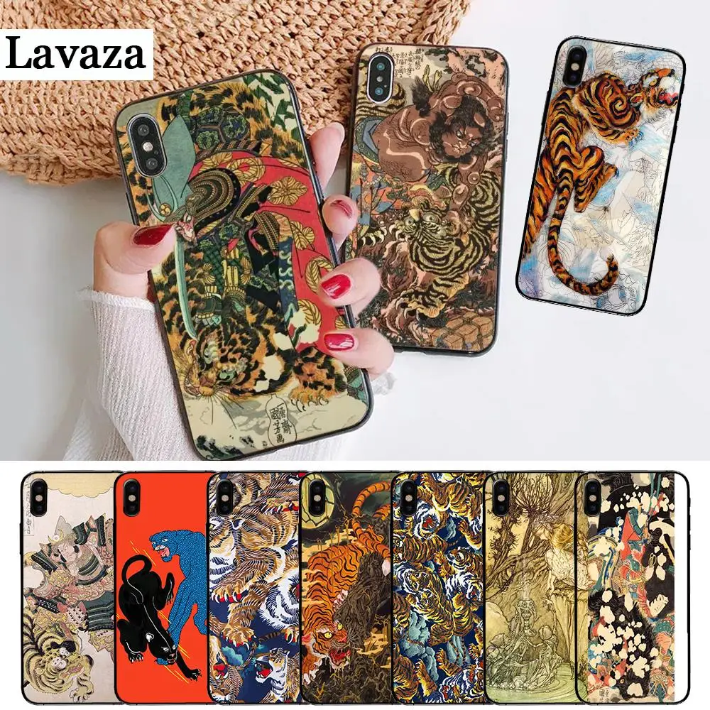 Японский силиконовый чехол ukiyo e Art Для iPhone 5 SE 5S 6 6S Plus 7 8 11 Pro X XS Max XR|Бамперы| |