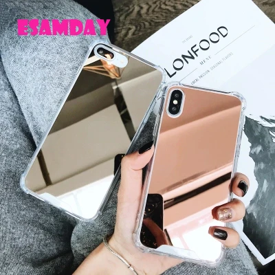 Luxury Mirror Electroplating Soft Shockproof Tpu Cases For 11 PRO X XS MAX XR Cover Protective cases For iPhone 6 6s 7 8Plus
Luxury Mirror Electroplating Soft Shockproof Tpu Cases For 11 PRO X XS MAX XR Cover Protective cases For iPhone 6 6s 7 8Plus