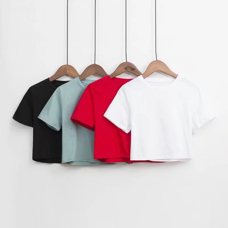Fashion Summer Women Knitted crop Short Sleeve T Shirt Tees Solid O-neck T-Shirts Women Casual Cute Cropped Top 4 color
Fashion Summer Women Knitted crop Short Sleeve T Shirt Tees Solid O-neck T-Shirts Women Casual Cute Cropped Top 4 color
