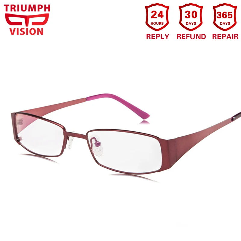 

TRIUMPH VISION Titanium Ultralight Prescription Glasses Computer Reading Women Myopia Eyeglasses Clear Spectacles Diopter Oculos