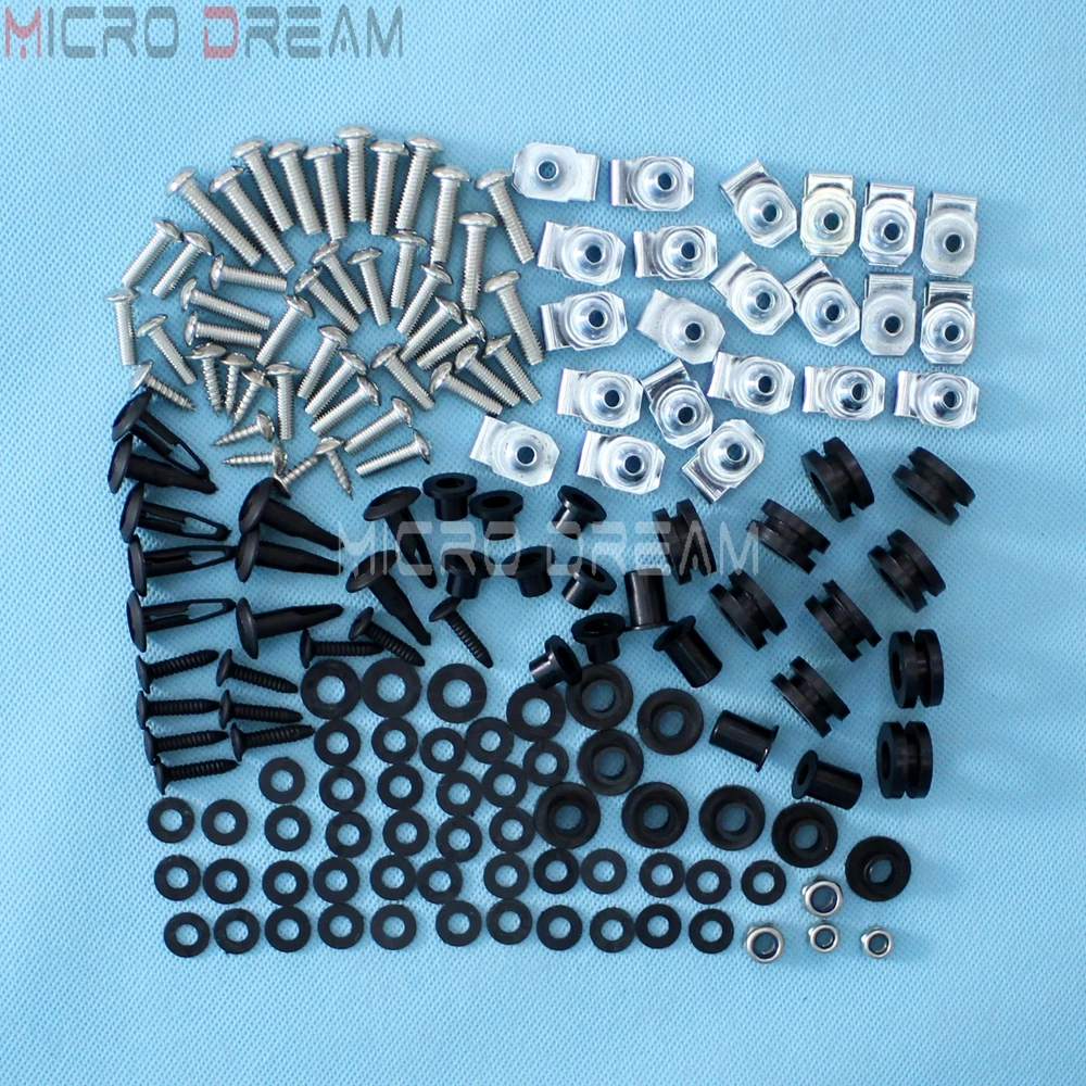 141 Pieces Nuts & Screws Complete Fairing Body Hardware Bolts Kit For Yamaha YZF-R6 YZF R6 1999 2000 2001 2002
141 Pieces Nuts & Screws Complete Fairing Body Hardware Bolts Kit For Yamaha YZF-R6 YZF R6 1999 2000 2001 2002