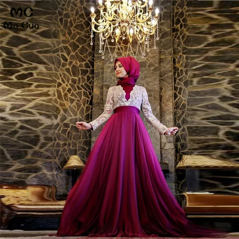 Amazing Awesome Muslim 2018 Gorgeous A-Line Lace Appliques Chiffon Evening dress Formal Women Prom Dresses
Amazing Awesome Muslim 2018 Gorgeous A-Line Lace Appliques Chiffon Evening dress Formal Women Prom Dresses