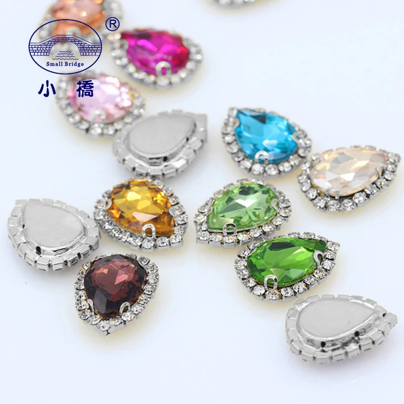 Metel Claw Flatback Rhinestones For Clothing Colorful Glass Decorative Stones WaterDrop Crystal Rhinestones With Claw S142
Metel Claw Flatback Rhinestones For Clothing Colorful Glass Decorative Stones WaterDrop Crystal Rhinestones With Claw S142
