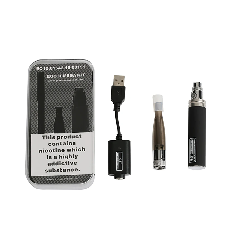 Original Green Sound GS EGO-II MEGA vape kit with 2200mAh 1.5ml tank for All EGO & 510 series Electronic Cigarette Vape Kit Pen
Original Green Sound GS EGO-II MEGA vape kit with 2200mAh 1.5ml tank for All EGO & 510 series Electronic Cigarette Vape Kit Pen