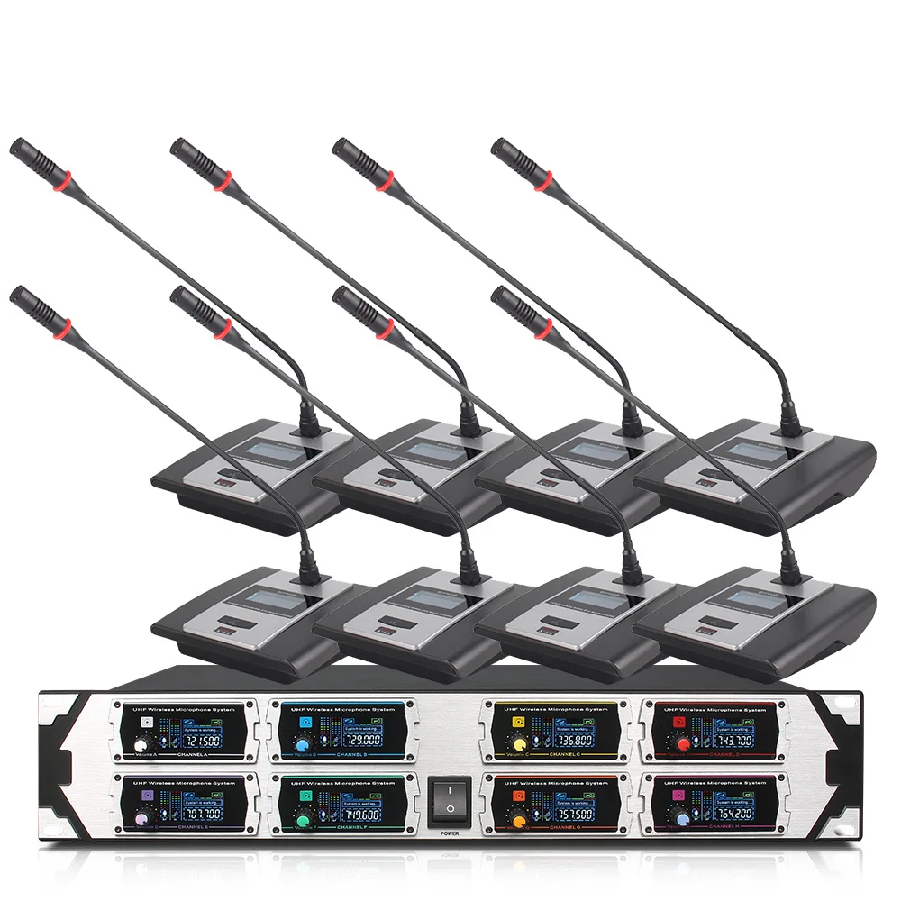 Professional wireless microphone 8000GTA UHF 8-channel fixed frequency dynamic screen display KTV conference vocal microphone
Professional wireless microphone 8000GTA UHF 8-channel fixed frequency dynamic screen display KTV conference vocal microphone