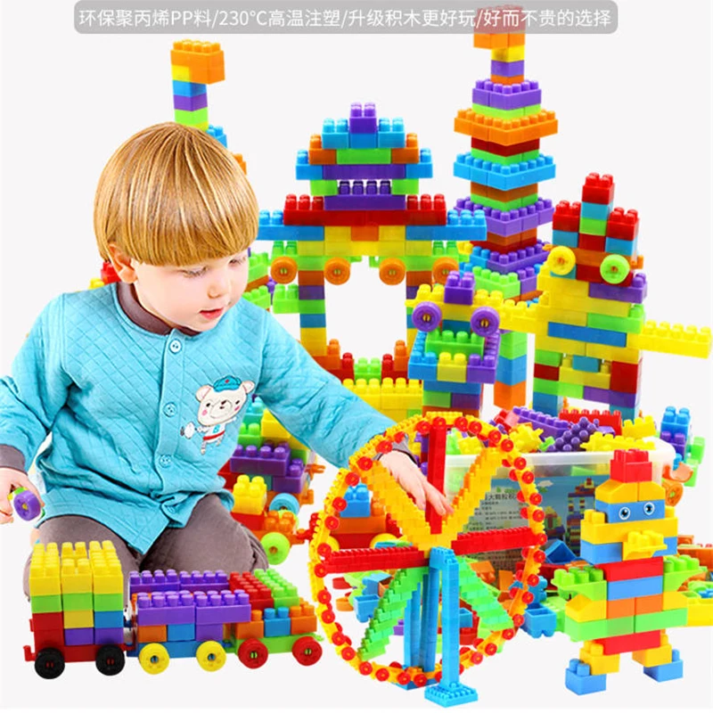 120Pcs/lot Kids DIY Assembling Building Blocks Bricks Educational Toys Children Plastic Blocks Toys Christmas Gift
120Pcs/lot Kids DIY Assembling Building Blocks Bricks Educational Toys Children Plastic Blocks Toys Christmas Gift