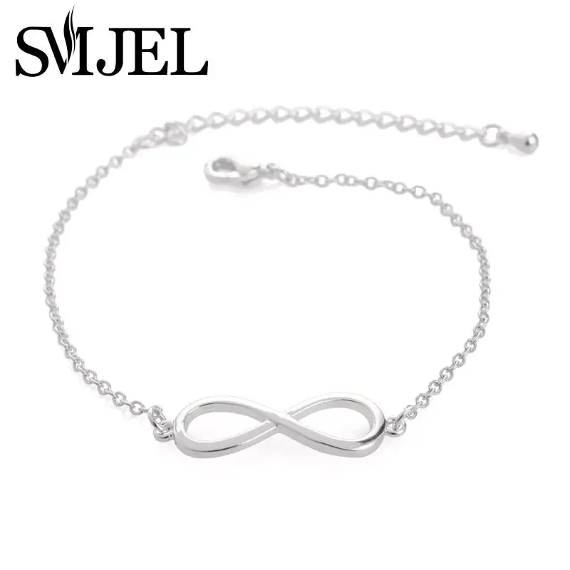 SMJEL New Fashion Jewelry Infinity Bracelet for Women Eight shape Couple Bangles Bracelets Birthday Gifts Wholesale 10 PCS-CB003
SMJEL New Fashion Jewelry Infinity Bracelet for Women Eight shape Couple Bangles Bracelets Birthday Gifts Wholesale 10 PCS-CB003