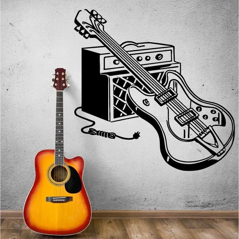 Wall Sticker Electric Guitar Wall Decals Rock Pop Music Wall Art Mural Home Music Decor Musical Instrument Guitar Sticker AY915
Wall Sticker Electric Guitar Wall Decals Rock Pop Music Wall Art Mural Home Music Decor Musical Instrument Guitar Sticker AY915