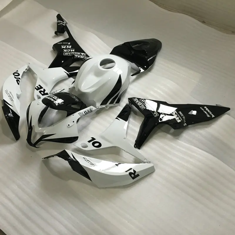Литьевая форма обтекатель комплект для HONDA CBR600RR 07 08 CBR 600 RR F5 600RR 2007 2008 Белый глянец