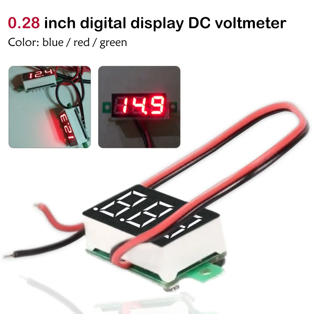 1pcs i Digital Voltmeter Voltage Tester Meter 0.28 Inch 2.5V-30V LED Screen Electronic Parts Accessories Digital Voltmeter
1pcs i Digital Voltmeter Voltage Tester Meter 0.28 Inch 2.5V-30V LED Screen Electronic Parts Accessories Digital Voltmeter